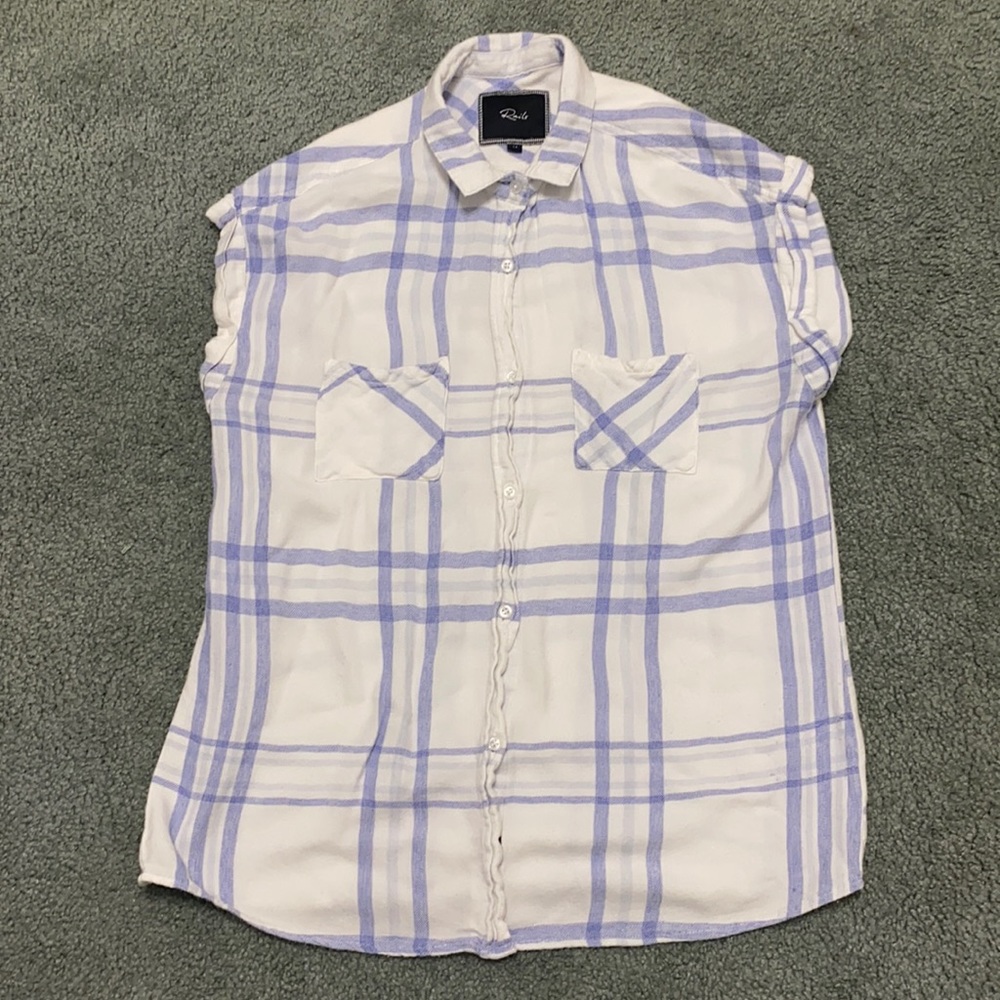 Rails | Britt Button Up Plaid Rolled Sleeve Shirt